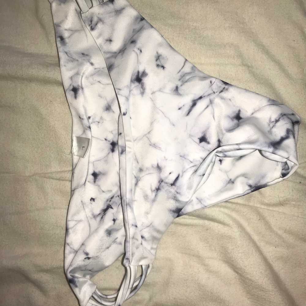 marble bikini bottoms